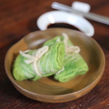 羊毛氈擺件/食物系列/關東煮/高麗菜捲