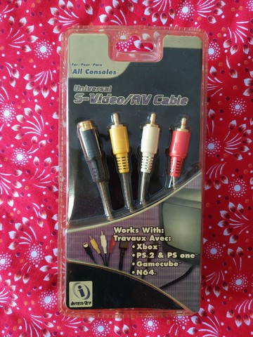 全新未拆ps/ps2/ps3/xbox/ngc/n64/sfc/snes多用AV S端子線鍍金頭