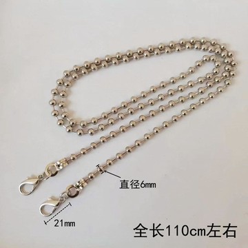 ✨免運可開發票#箱包配件新款圓珠鏈條diy手工包包鏈單肩斜挎包金屬包帶