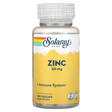 Solaray Zinc 50 mg - 100 VegCaps
