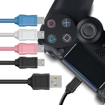 CITY BOSS 【City】for SONY PS4 無線遊戲手把/遙控手把 專用USB充電線6A副廠 300CM (2入)