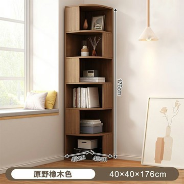 【免運】家用落地靠牆角櫃 牆角書架 置物架 三角櫃子 拐角書櫃 轉角櫃