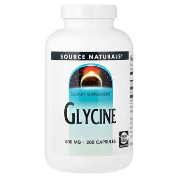 Source Naturals, 甘氨酸，1,000 毫克，200 粒膠囊（每粒膠囊 500 毫克）