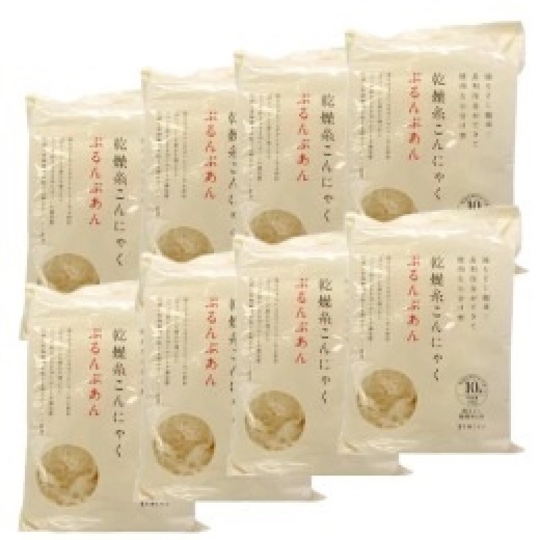 ぷるんぷあん　乾燥糸こんにゃく 250g(25g10玉入)　トレテス正規品 無農薬無添加 ダイエット カロリーオフ ８袋セット