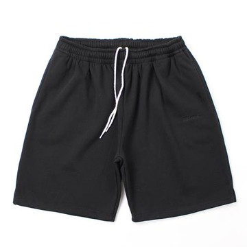 FotiGmanClub JJJJround字母刺繡復古加絨寬松松緊腰男女休閑短褲