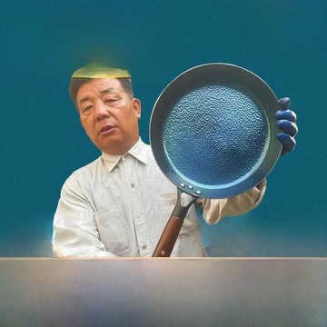 章丘煎鍋木把手柄平底煎鍋家用無涂層不粘鍋牛排烙餅鍋燃氣通用