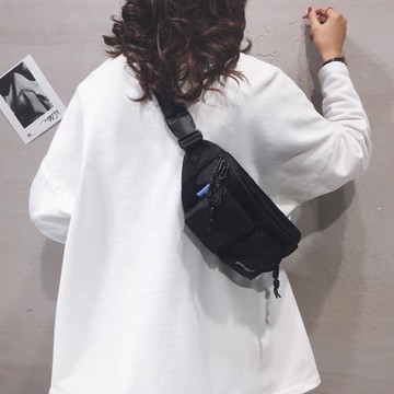 工裝風帆布包包女2025新款韓版原宿胸包ins網紅學生單肩斜挎腰包