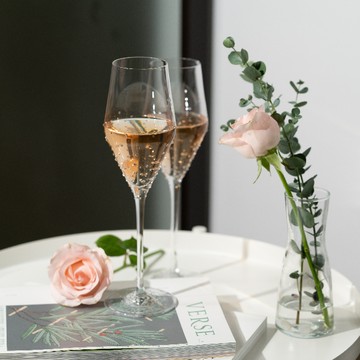 奧地利 GRANDI ｜極光260 施華洛世奇水鑽 會呼吸的香檳杯 - 一入