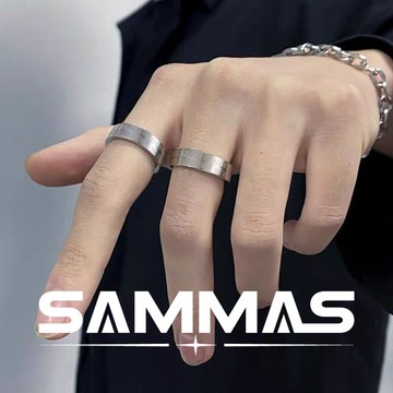 SAMMAS 🔥限時下殺 自製羅馬數字戒指可旋轉動男女情侶食指冷淡風個性ins小眾