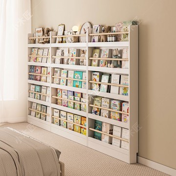 公司貨 超低價 實木書架置物架落地床尾收納架超薄壁掛靠墻書櫃家用多層夾縫窄櫃 快速發貨