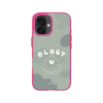 iPhone 16 Clear 粉漾桃 - 奧樂雞 Ology - 迷彩綠