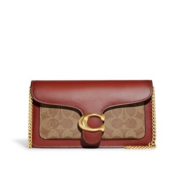 精選★COACH Tabby 20 小號經典老花印花金屬C標鏈條肩 單肩斜跨斜背包 手拿包 (預購)CE774~【購物節優惠★菲尼斯 國際精品↘3折起】