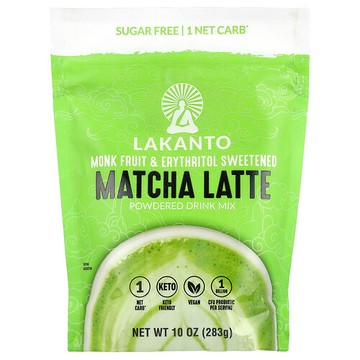 Lakanto, 抹茶拿鐵，混合飲品粉，10 盎司（283 克）