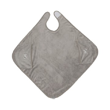 MH 家居 查理寵物吸水毛巾 浴袍款 68x68cm  灰色  1條