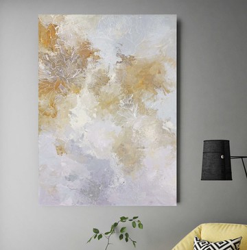 抽象畫花卉 | 抽象畫 | 淡藍色抽象 | 薄度