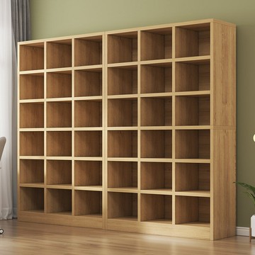 免運/快速出貨 落地書櫃家用儲物格子櫃圖書館簡易自由組合格子櫃靠墻收納矮書架