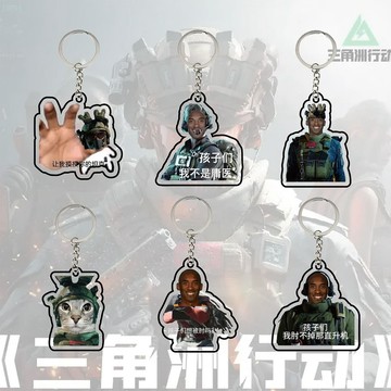 【高雄發貨 新款特價】三角洲行動惡搞表情包鑰匙扣威龍掛件