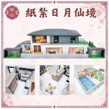 【順心】紙紮別墅 日月仙境 紙紮屋 紙紮房 精緻紙紮屋 小爐口專用 往生用品 豪宅 祭祀