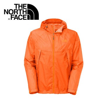 the north face男 hv防水外套 光亮橘防水/透氣/透明/輕量/cal3