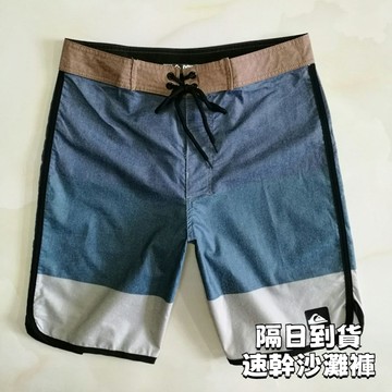 沙灘褲男速幹 速幹沙灘褲男短褲  四麵高彈健體溫泉寬鬆衝浪海灘直筒休閒褲 C3