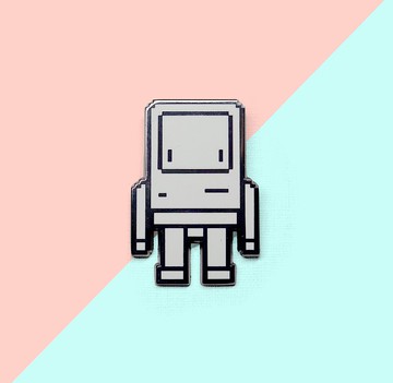 Pixel Classicbot 胸針 (襟章)