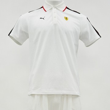 Puma 法拉利車迷系列MT7 男款 白色 歐規 Polo衫 運動 休閒 短袖 63019704