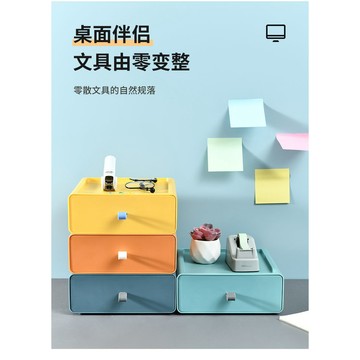多層辦公室置物架塑膠禮品盒化妝品跨境可疊加宿舍桌面抽屜收納盒