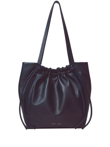 Proenza Schouler - drawstring-fastened leather tote - women - Lamb Skin - One Size - Blue