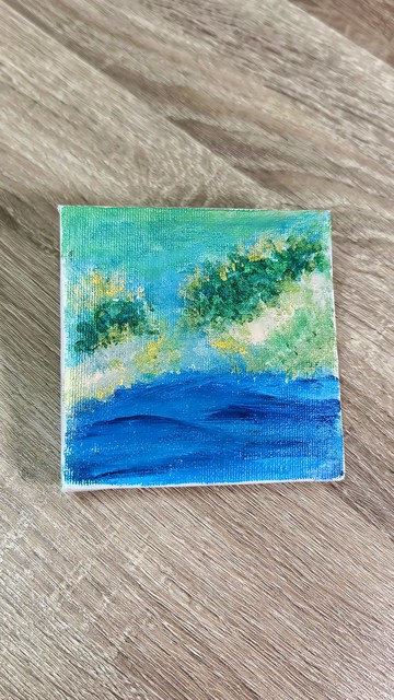 壓克力水彩畫/無框畫/裝飾畫/小尺寸掛畫