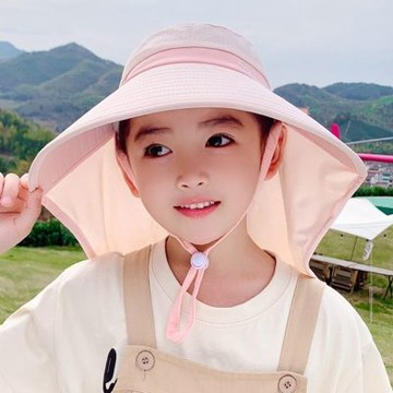 MoonDy 夏天遮陽帽 披肩遮陽帽 女生漁夫帽 小孩帽子 戶外防曬帽 漁夫帽 男生遮陽帽