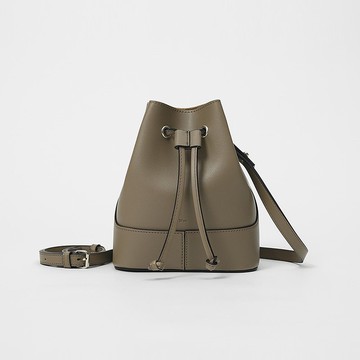 韓國製 AIN MINI Vegan Leather 水桶包包 (ASH BROWN)