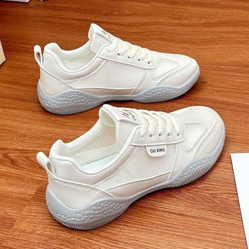 女士運動鞋女款2024新款網鞋夏季軟底輕便休閑網面透氣媽媽旅游鞋