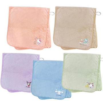 小禮堂 Sanrio 三麗鷗 吸水長毛巾 35x75cm (刺繡小圖款)