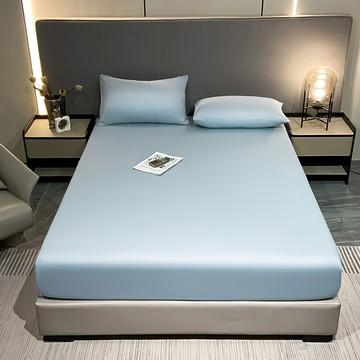 A&R 100%天絲床罩組3件組 (加高款)  藍色  床罩 180 x 200 + 30cm + 枕套 48 x 74cm  床罩 + 枕套