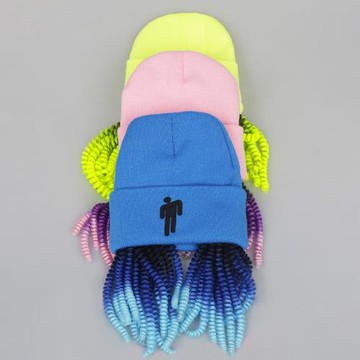 ds演出服潮流刺繡針織帽百搭街舞配飾毛線嘻哈帽舞臺表演毛線帽