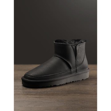 真皮羊毛套筒保暖冬季防污雪地靴