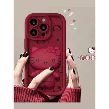 蘋果鏡子iphone14保護套可愛支架