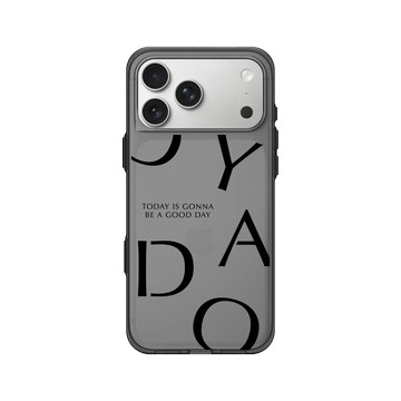 iPhone 17 Pro Max Clear (相機按鈕) 酷墨灰 - 好日曆 GOODAY (星期安有限公司) - 大好日子(黑字款)