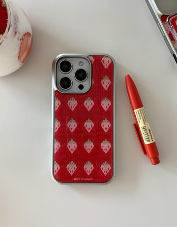 Strawberry 草莓 環氧亮面 iPhone MagSafe 手機殼
