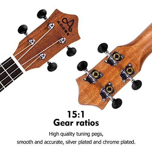 AODSK Ukuleles for Beginners Kit Kid Adult Student,Sapele Inch Soprano Starter Uke Kids Guitar Ukalalee with Gig Bag and Ukulele Accessories