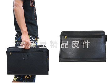 限時 滿3千賺10%點數↘ | ~雪黛屋~RASHION 手拿包中容量台灣製造拉鍊式主袋口隨身物品夾包手拿分類包防水防刮皮革材質隨身物品A74