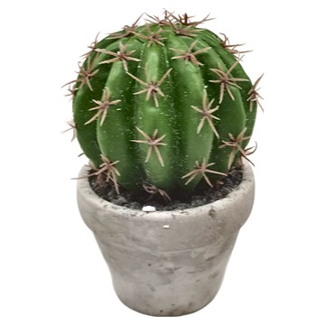 Meric Garden 中型仿真多肉療癒盆栽 圓錐花座球  灰色  1個