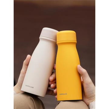 樂扣樂扣保溫杯女高顏值杯子男女隨行咖啡杯不銹鋼茶水分離杯水杯