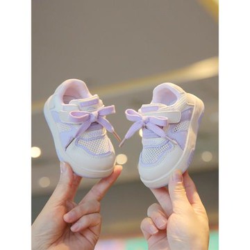 小童軟底學步鞋子運動鞋春季新款女寶寶網鞋嬰兒童男童休閑鞋板鞋