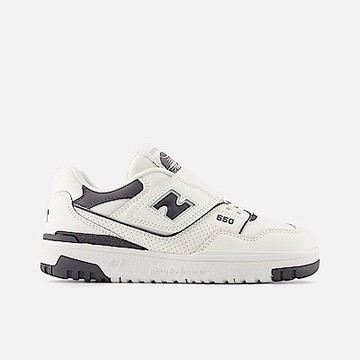 New Balance [PHB550BH] 中童 休閒鞋 運動 復古 NB 550 M楦 魔鬼氈 舒適 穿搭 白黑