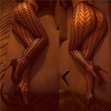 性感網格絲襪連褲襪 鏤空網襪女 SK&Echo&MissKiller聯合出品