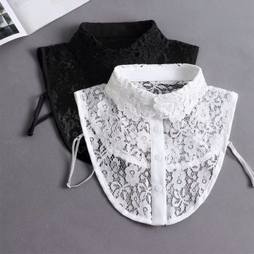 [巴黎精品] 現貨+預購 假領子襯衫領片-蕾絲刺繡鏤空花領女裝配件2色a1gg58