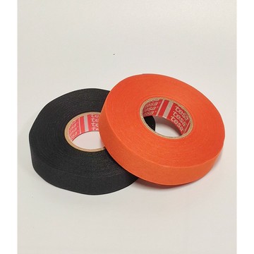 德國製造 德莎 tesa 51036 耐高溫 汽車線組 耐磨阻燃 黑色 橘色 布膠布 膠帶  19mm 寬 25公尺長