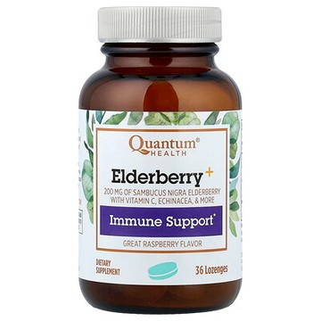 Quantum Health, 接骨木果 + 機體抵抗防禦，樹莓味，36 片