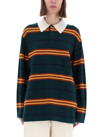 guest in residence "striped rugby" polo shirt